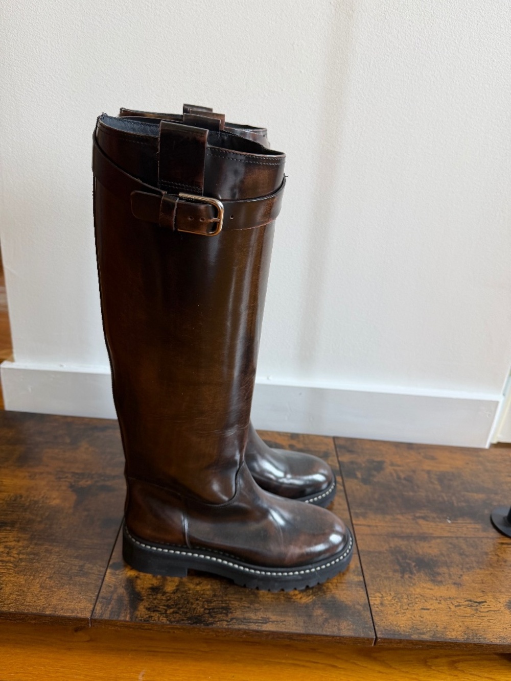 Cavalry Boot Brown Brush - Size 39